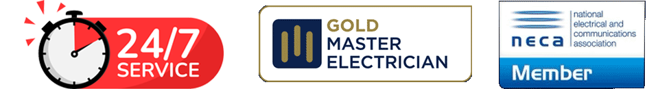 24/7 Service, Gold Master Electrician, NECA Member